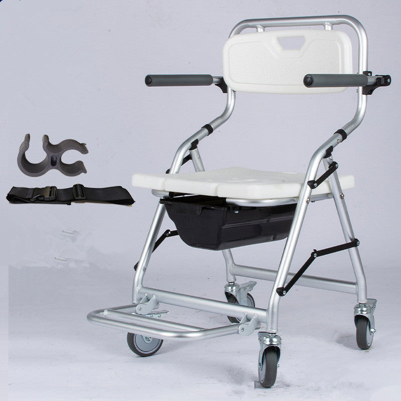 Wheel Toilet Chair With Arms