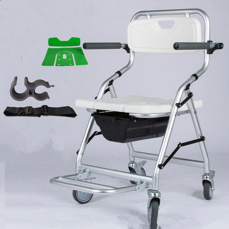 Wheel Toilet Chair With Arms